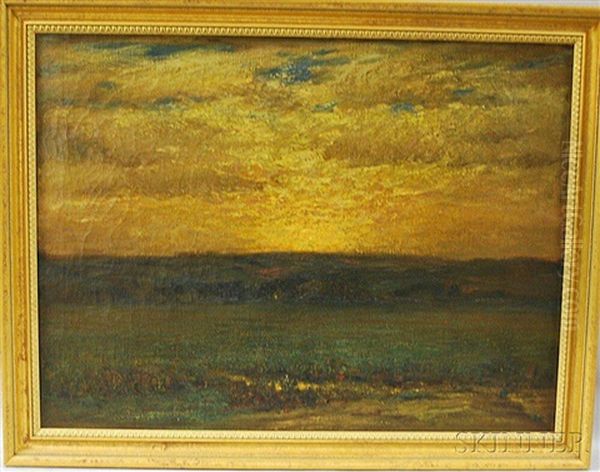 Sunset Landscape Oil Painting by William Ottis Swett Jr.