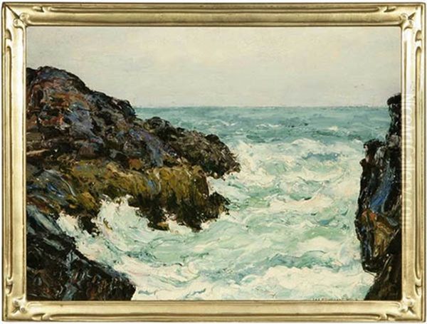 Storm Tide Oil Painting by William Ottis Swett Jr.