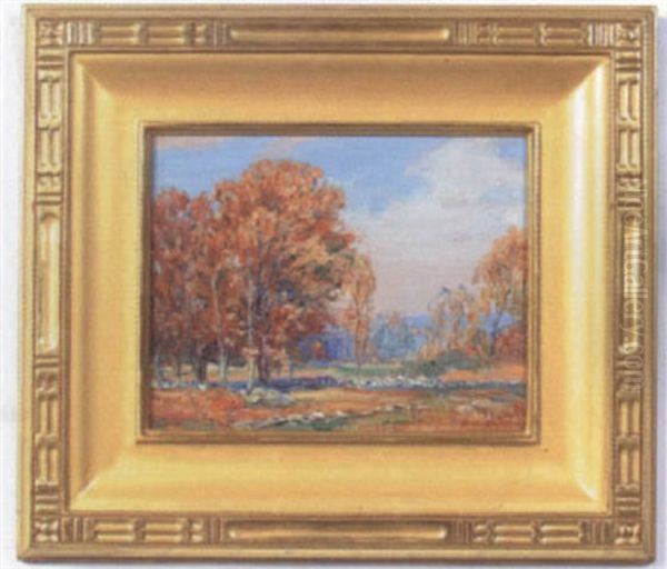 Autumn Landscape Oil Painting by William Ottis Swett Jr.