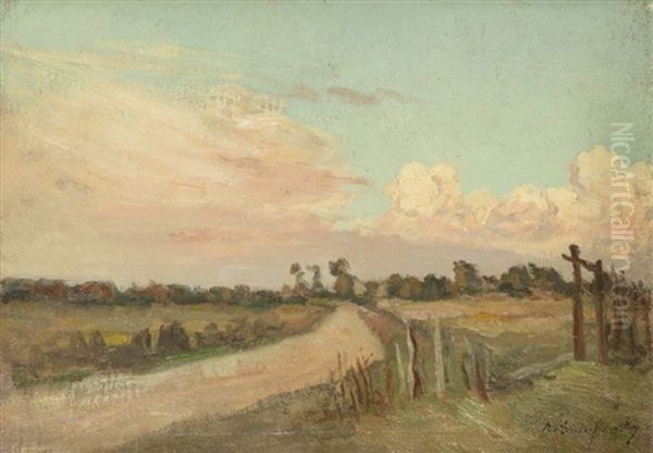 Chemin Aux Environs De La Ferriere Sur Risle by Alfred Swieykowski