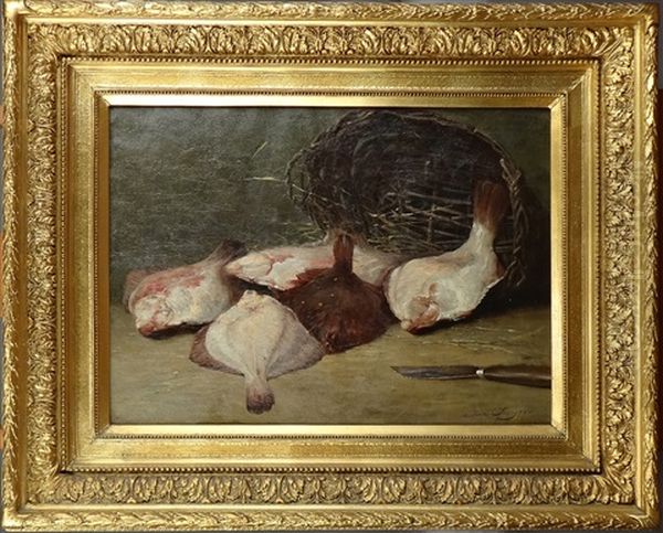 Nature Morte Aux Plies Oil Painting by Jan Swijser