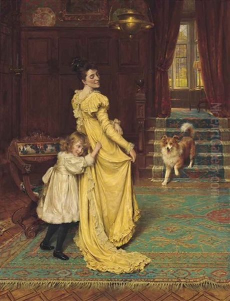 Hide And Seek Oil Painting by George Hillyard Swinstead