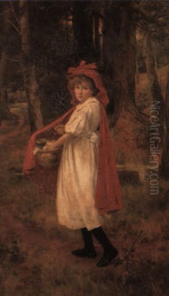 Little Red Riding Hood Oil Painting by George Hillyard Swinstead