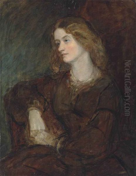 Portrait Of Louisa Ruth Herbert Oil Painting by James Rannie Swinton