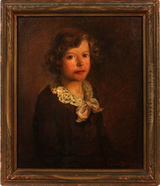 Portrait Of A Boy Oil Painting by Marion Swinton