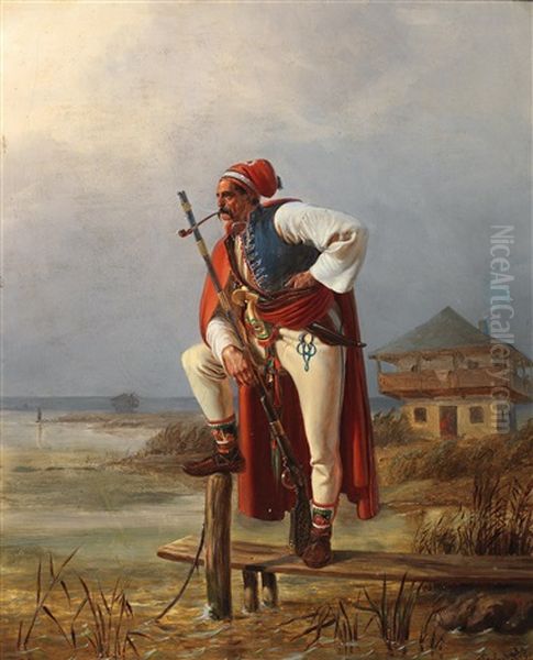 The Sentry Oil Painting by Karl Swoboda