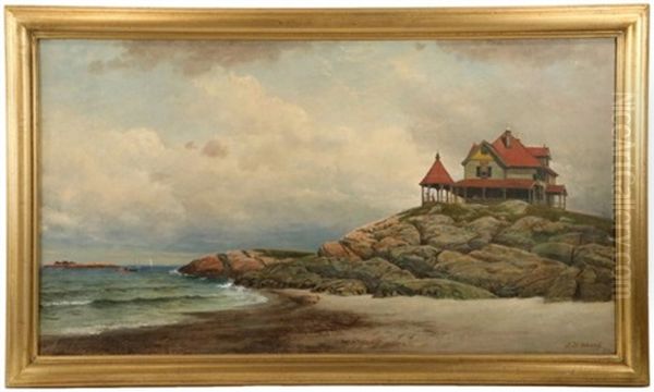 Summer Cottage, Cohasset, Massachusetts Oil Painting by James Brade Sword