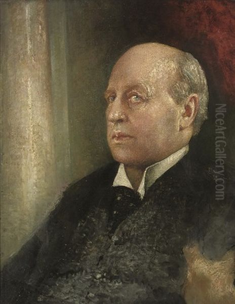 Portrait Of Henry James Oil Painting by Anna Louisa Robinson Swynnerton