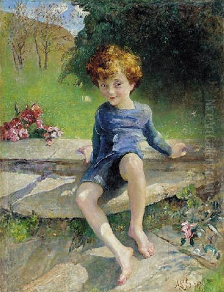 Portrait Of George Lewis Oil Painting by Anna Louisa Robinson Swynnerton