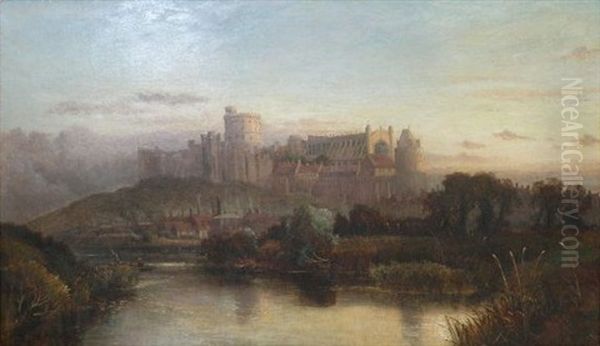 Windsor Castle Oil Painting by John C. Syer