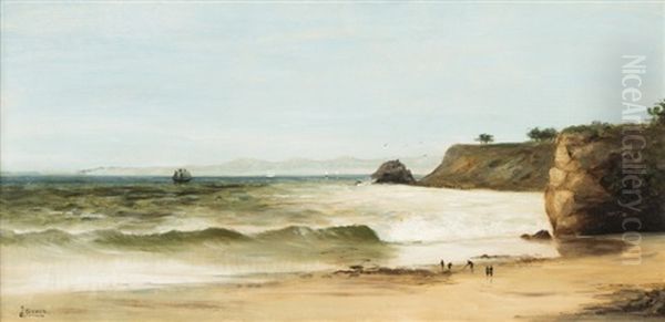 Ledbetter Beach Oil Painting by John Sykes