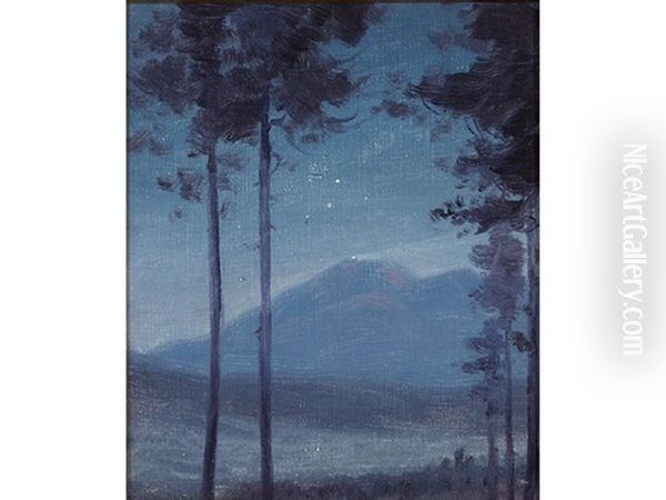 Nocturne Oil Painting by Frederick Oakes Sylvester