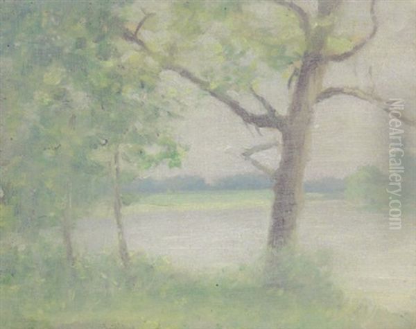 Summer Landscape Oil Painting by Frederick Oakes Sylvester