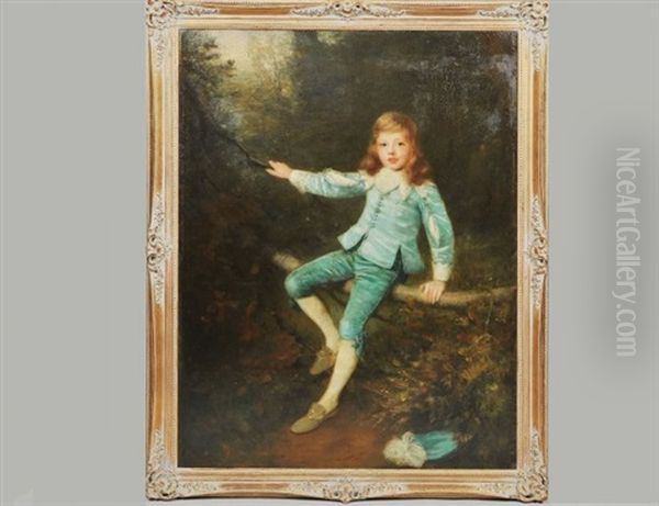 Portrait Of A Young Boy Oil Painting by William Robert Symonds