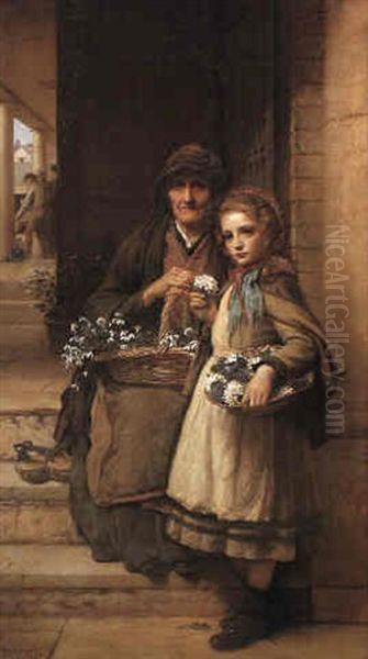 At The Market-gate, Covent Garden Oil Painting by William Robert Symonds