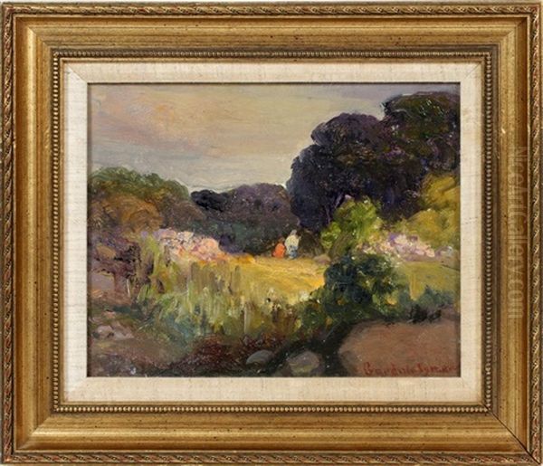 Figures In Landscape Oil Painting by George Gardner Symons