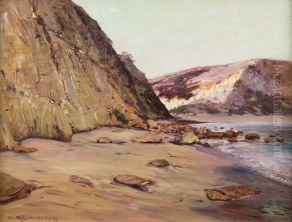 California Coastline Oil Painting by George Gardner Symons