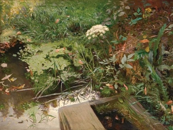 The Pond Oil Painting by Mark Lancelot Symons