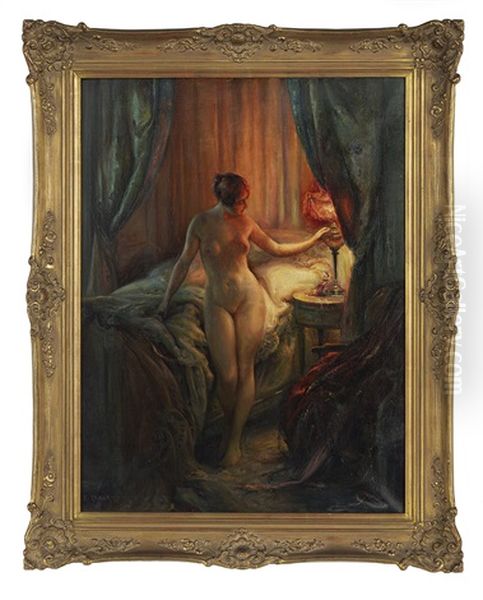 Dans Le Boudoir Oil Painting by Emile Tabary