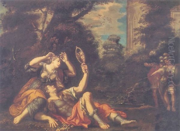 Rinaldo And Armida Oil Painting by Innocenzo Tacconi