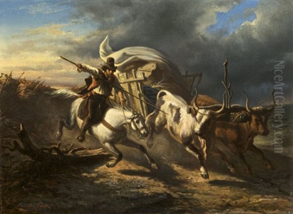 The Capture Oil Painting by Louis de Taeye