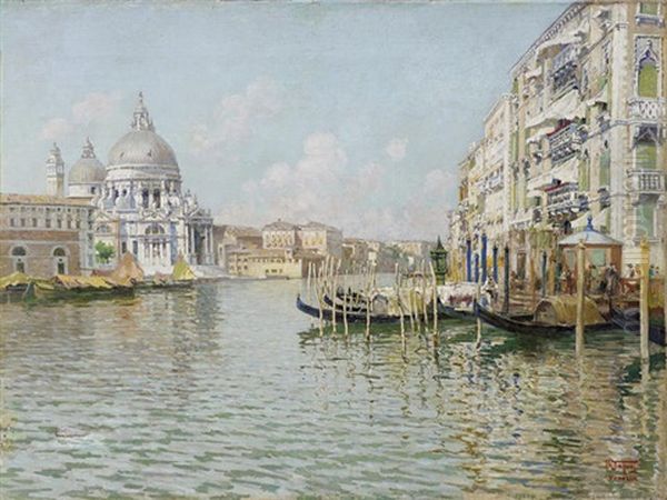 The Grand Canal, Venice Oil Painting by Raffaele Tafuri