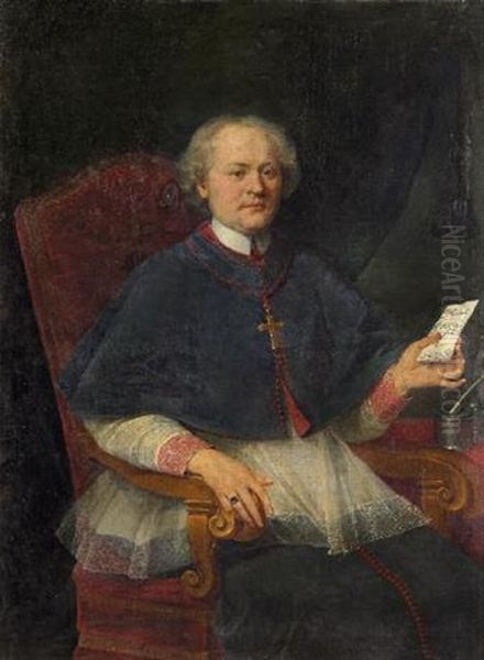 Ritratto Di Monsignore Oil Painting by Giovanni-Battista Tagliasacchi