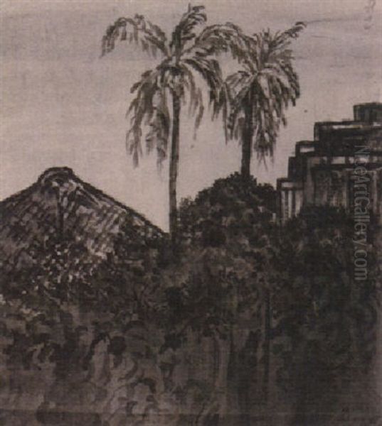 Roof Tops by Abanindranath Tagore