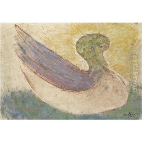 Untitled (modern Indian Paintings) Oil Painting by Rabindranath Tagore