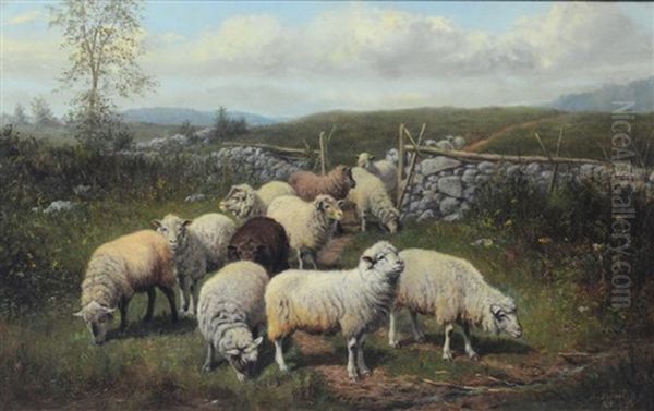 Changing Pasture Oil Painting by Arthur Fitzwilliam Tait