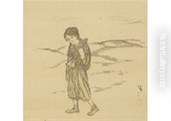 Itinerant Oil Painting by Yumeji Takehisa