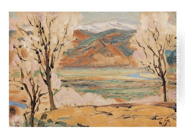 Landscape Oil Painting by Fujishima Takeji