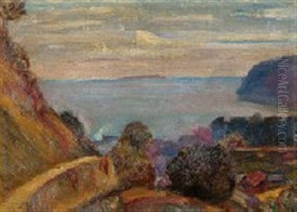 Atami Landscape Oil Painting by Fujishima Takeji