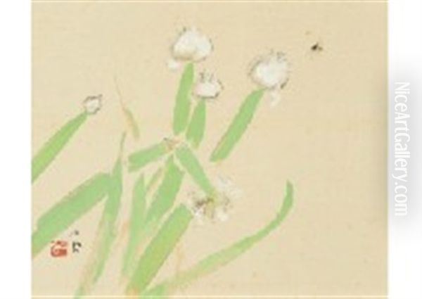 Blossoms Of Green Onion by Seiho Takeuchi