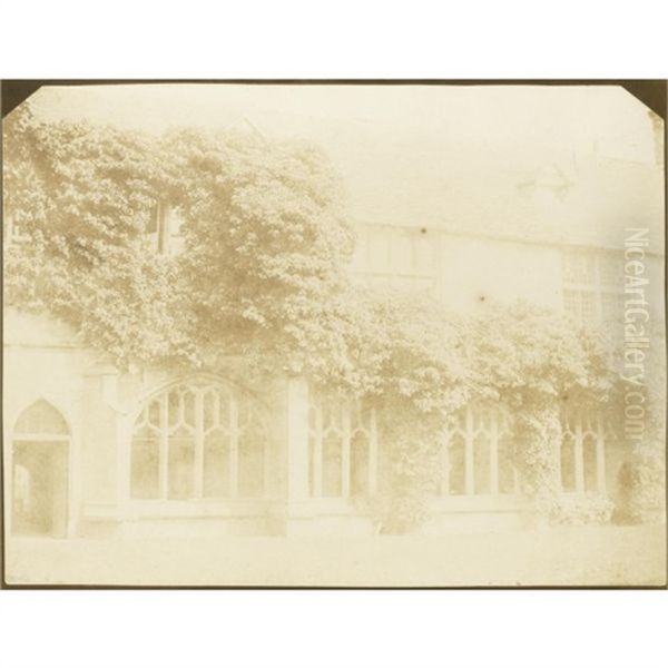 Lacock Abbey Oil Painting by William Henry Fox Talbot