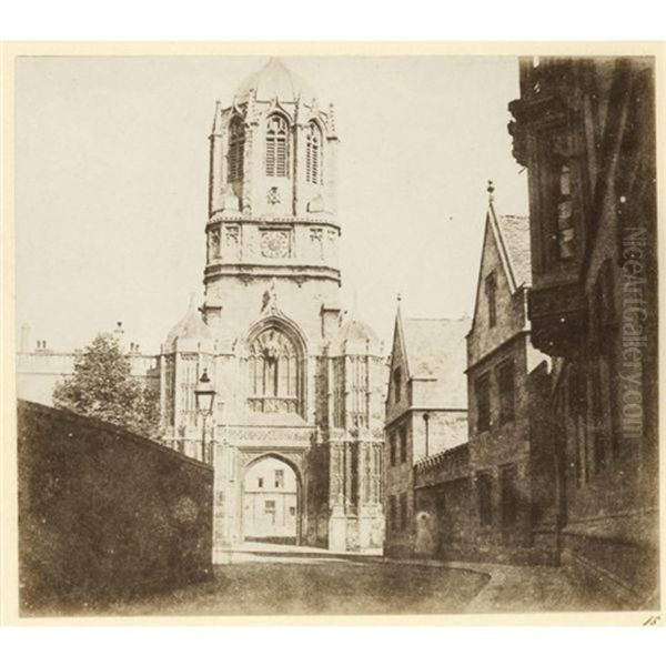 The Gate Of Christ Church, Oxford Oil Painting by William Henry Fox Talbot