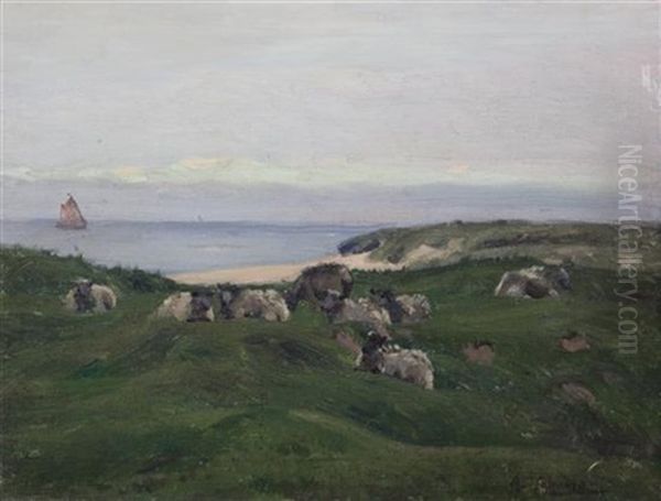 Hayle Downs Oil Painting by Algernon Talmage