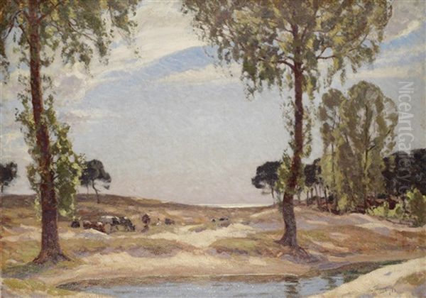 The Watering Place Oil Painting by Algernon Talmage