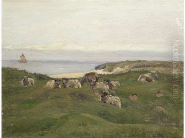 Hayle Downs Oil Painting by Algernon Talmage