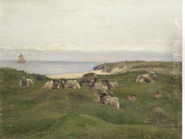 Hayle Downs Oil Painting by Algernon Talmage