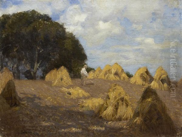 The Harvest Oil Painting by Algernon Talmage