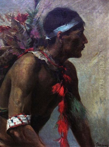 L'indien Oil Painting by Francisco Tamagno