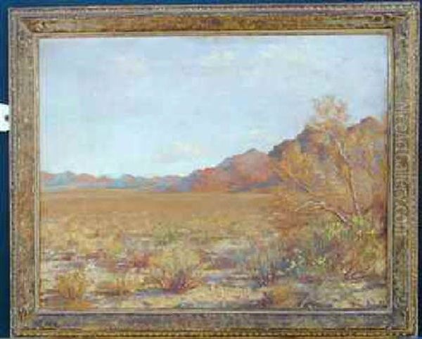 Desert Landscape Oil Painting by Arnaldo Casella Tamburini Jr.