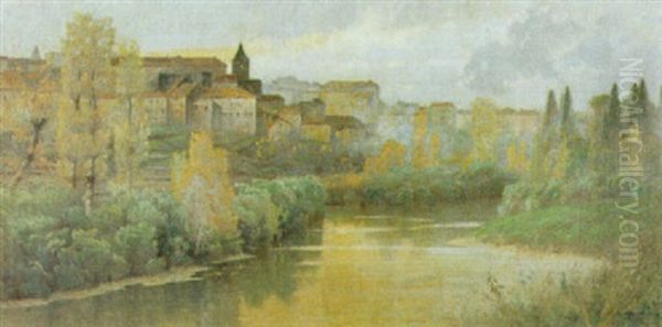 Veduta Di Tivoli Oil Painting by Eduardo Tani