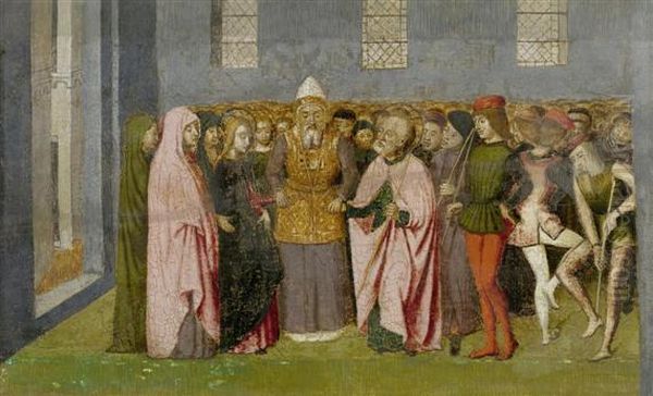 The Marriage Of Mary Oil Painting by Ludovico Brea