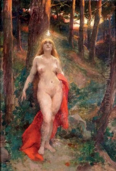 La Fee Des Bois Oil Painting by Henri Adrien Tanoux