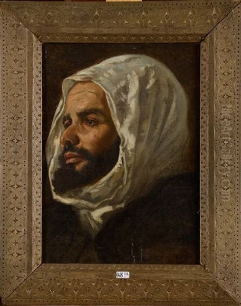 Portrait D'un Algerien Oil Painting by Jose Tapiro Y Baro