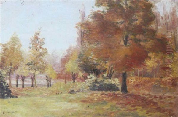 Paysage Campagnard En Ete Oil Painting by Edmond Anne Antoine Tapissier