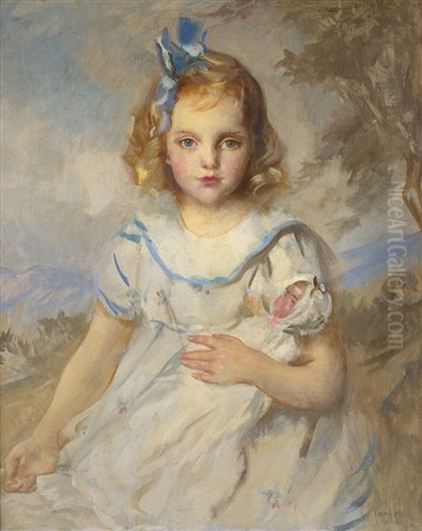 My Favorite Doll Oil Painting by Edmund Charles Tarbell