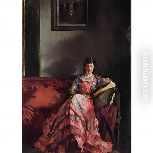 Mercie In Room Interior by Edmund Charles Tarbell